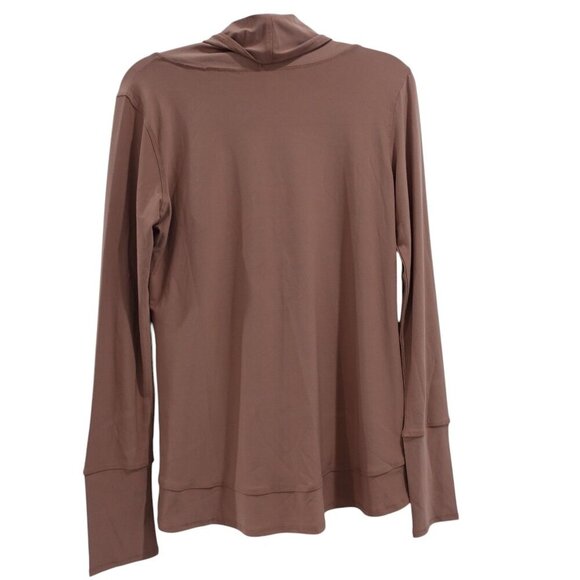 NWT Attitudes by Renee Como Jersey Over & Wide Leg Pants Set Sz XXS Mocha 2-Pc - Picture 4 of 12